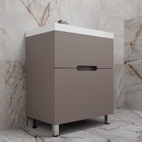 Тумба под раковину Style Line Матис ЛС-00002436, 70 см, напольная, тауп темный
