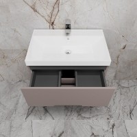 Тумба под раковину Style Line Матис ЛС-00002436, 70 см, напольная, тауп темный