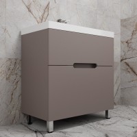 Тумба под раковину Style Line Матис ЛС-00002439, 80 см, напольная, тауп темный