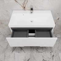 Тумба под раковину Style Line Матис ЛС-00002443, 80 см, напольная, белый матовый