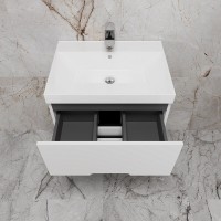 Тумба под раковину Style Line Матис ЛС-00002444, 60 см, подвесная, белый матовый