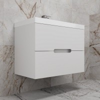 Тумба под раковину Style Line Матис ЛС-00002446, 80 см, подвесная, белый матовый