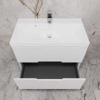 Тумба под раковину Style Line Матис ЛС-00002446, 80 см, подвесная, белый матовый