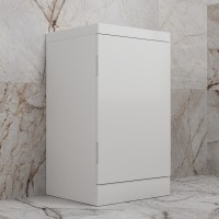 Тумба под раковину Style Line Моно ЛС-00002449, 50 см, напольная, белый глянцевый