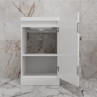 Тумба под раковину Style Line Моно ЛС-00002449, 50 см, напольная, белый глянцевый