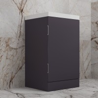 Тумба под раковину Style Line Моно ЛС-00002451, 50 см, напольная, графит нубук