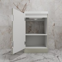 Тумба под раковину Style Line Моно ЛС-00002452, 50 см, напольная, серая галька