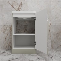 Тумба под раковину Style Line Моно ЛС-00002452, 50 см, напольная, серая галька