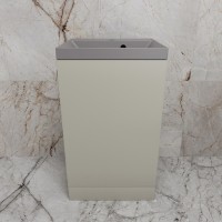 Тумба под раковину Style Line Моно ЛС-00002452, 50 см, напольная, серая галька