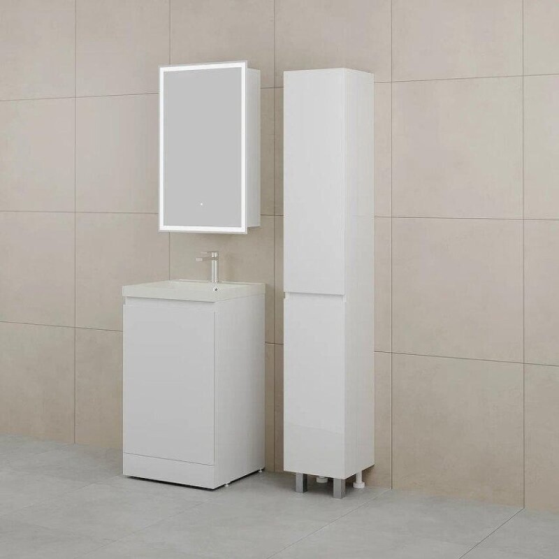 Тумба под раковину Style Line Батлер СС-00002488, 50 см напольная, Люкс антискрейтч Plus, белый