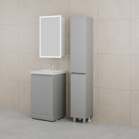 Тумба под раковину Style Line Батлер СС-00002489, 50 см напольная, Люкс антискрейтч Plus, серый