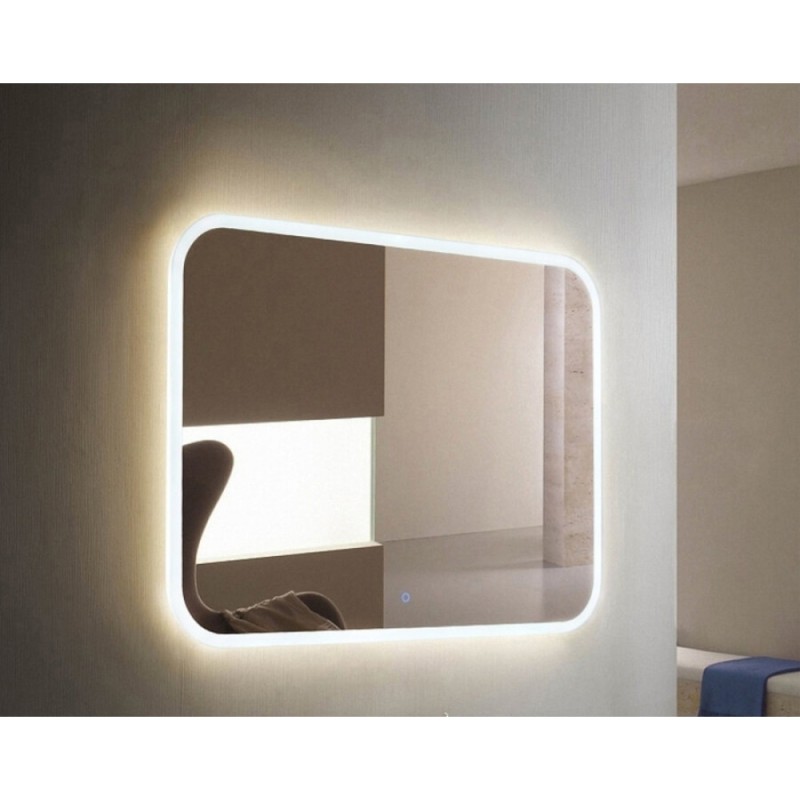 Зеркало Relisan Jasmin 120 х 80 см, с LED подсветкой и сенсорным выключателем, Гл000025012