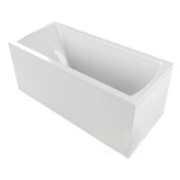 Ванна акриловая Vayer Milana Гл000025934, 190 х 80 см, белый