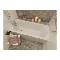 Ванна акриловая Vayer Milana Гл000025934, 190 х 80 см, белый