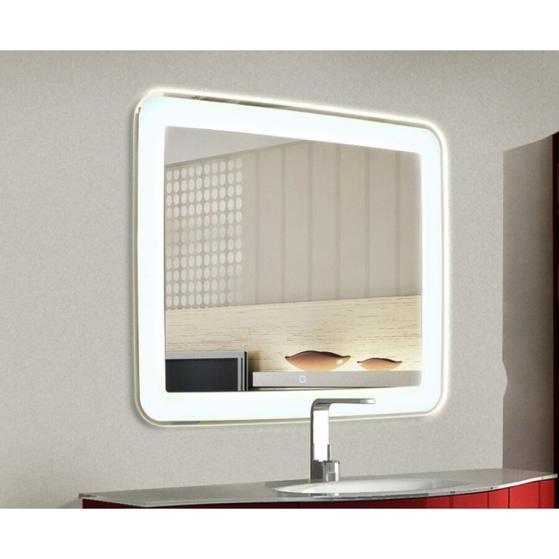 Зеркало Relisan Anita 90 х 70 см, с LED подсветкой и сенсорным выключателем, Гл000025945