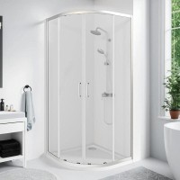 Душевой уголок Good Door Cube R-100-C-CH, КУ00003, 100 х 100 см, стекло прозрачное, профиль хром