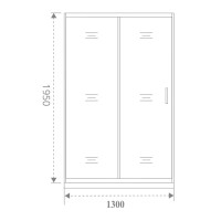 Душевая дверь в нишу Good Door Antares WTW-130-C-CH, 130 х 195 см, стекло прозрачное, хром, АН00003