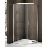 Душевое ограждение Good Door Latte R-100-C-WE, 100 х 100 х 185 см, стекло прозрачное, белый, ЛА00003