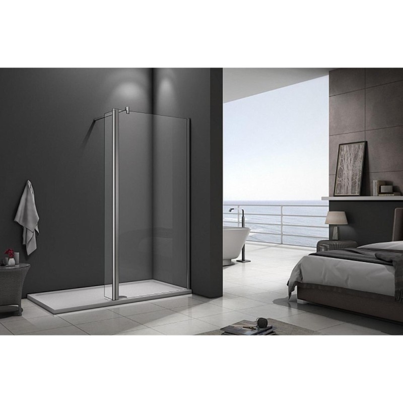 Душевая стенка Good Door Walk In SP-80-C-CH, 80 х 195 см, стекло прозрачное, хром, ВИ00003