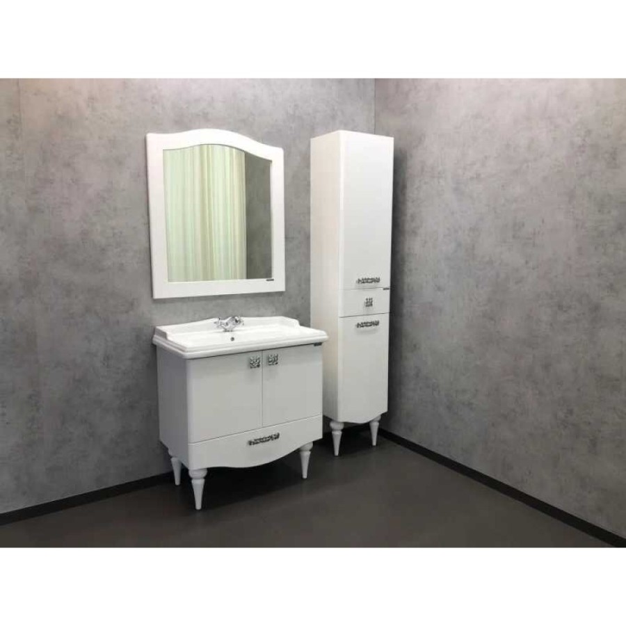 Зеркало Comforty Монако, 80 см, белое, 00003129893 (00003129893CF)