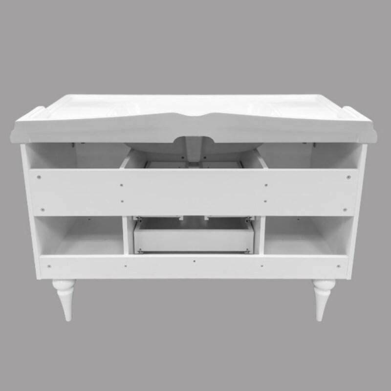 Тумба с раковиной Comfortу Монако 00003132224CF, напольная, 120 см, цвет белый глянец