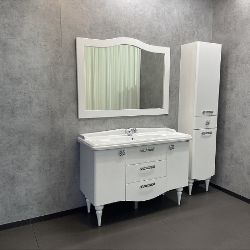 Зеркало Comforty Монако, 120 см, белый глянец, 00003132225 (00003132225CF)