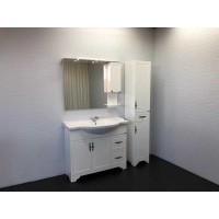 Зеркальный шкаф Comfortу Севилья, 100 см, слоновая кость, правый, с подсветкой, 00003132628 (00003132628CF)