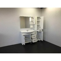 Зеркальный шкаф Comfortу Севилья, 100 см, слоновая кость, правый, с подсветкой, 00003132628 (00003132628CF)