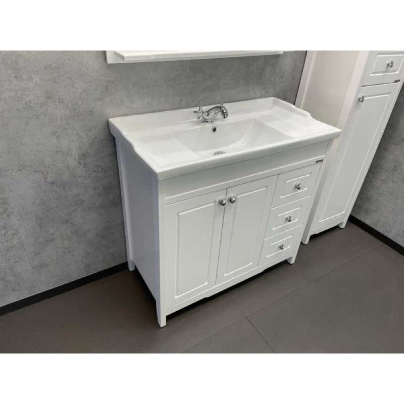 Тумба с раковиной Comfortу Тбилиси, 90 см, белая, 00003132630 (00003132630CF)