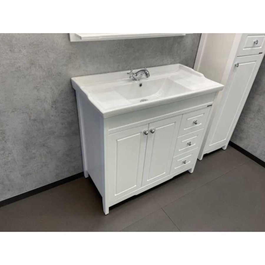 Тумба с раковиной Comfortу Тбилиси, 90 см, белая, 00003132630 (00003132630CF)