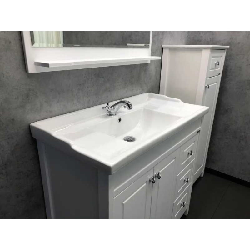 Тумба с раковиной Comfortу Тбилиси, 90 см, белая, 00003132630 (00003132630CF)