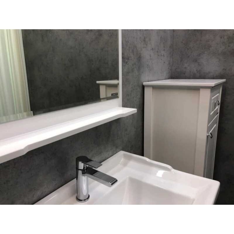 Зеркало с полкой Comforty Тбилиси, 70 см, белый глянец, 00003132631 (00003132631CF)