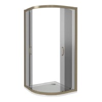 Душевой уголок Good Door Jazz R-120-G-BR, ДЖ00004, 120 х 80 см, стекло матовое, профиль бронза