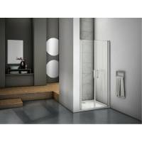Душевая дверь в нишу Good Door Mokka SD-100-C-WE, 100 х 185 см, стекло прозрачное, белый, МК00004