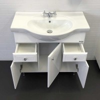 Тумба с раковиной Comforty Сочи, 85 см, белая, 00004134639 (00004134639CF)