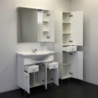 Тумба с раковиной Comforty Сочи, 85 см, белая, 00004134639 (00004134639CF)