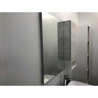 Зеркальный шкаф Comfortу Прага, 90 см, дуб, правый, белый, 00004136263 (00004136263CF)