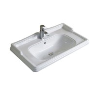 Тумба с раковиной Comfortу Монако 3128477, 80 см, белый