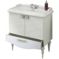 Тумба с раковиной Comfortу Монако 3128477, 80 см, белый