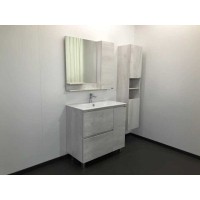 Зеркальный шкаф Comfortу Верона, 90 см, дуб белый, 00004136714 (00004136714CF)