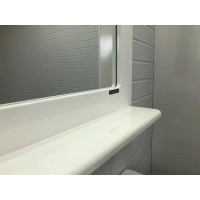 Зеркало с полкой Comforty Монако, 100 см, белое, 00004136986 (00004136986CF)