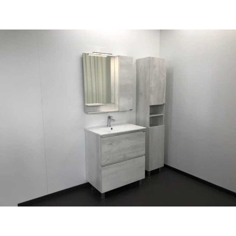 Зеркальный шкаф Comfortу Верона, 75 см, дуб белый, 00004137100 (00004137100CF)