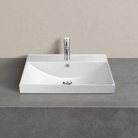 Тумба с раковиной Comfortу Дублин, 75 см, белый глянец, 00004137103 (00004137103CF)