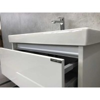 Тумба с раковиной Comfortу Дублин, 75 см, белый глянец, 00004137103 (00004137103CF)