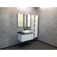 Зеркальный шкаф Comfortу Милан, 90 см, белый, 00004137130 (00004137130CF)