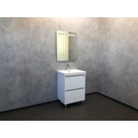 Тумба Comfortу Дублин, 60 см, белый глянец с раковиной, 00004137134 (00004137134CF)