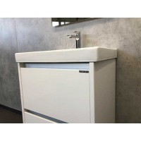 Тумба Comfortу Дублин, 60 см, белый глянец с раковиной, 00004137134 (00004137134CF)