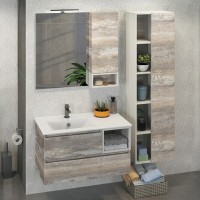 Тумба с раковиной Comfortу Турин, 90 см, дуб бежевый, 00004137135 (00004137135CF)