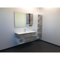 Зеркальный шкаф Comfortу Турин, 120 см, правый, дуб, бежевый, 00004137136 (00004137136CF)