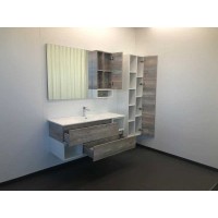 Зеркальный шкаф Comfortу Турин, 120 см, правый, дуб, бежевый, 00004137136 (00004137136CF)